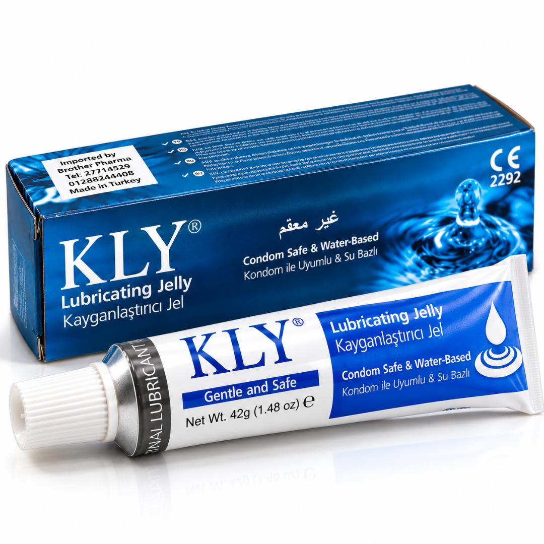 KLY Water-Based Lubricating Jelly 42g – Personal Lubricant Gel, Condom Safe, Long-Lasting, Smooth & Non-Sticky