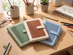 Premium A5 PU Leather Notebook 115 sheets (230 writing pages) – Hardcover Ruled Journal with Magnetic Strap Closure, Pen Loop & Ribbon Bookmark | Writing Notebook & Journaling