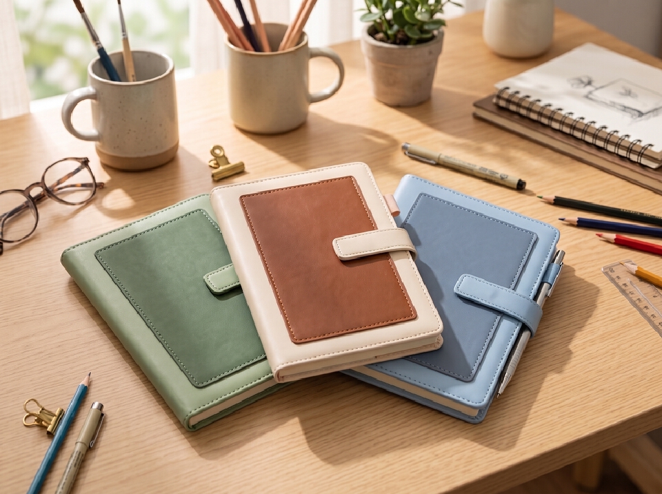 Premium A5 PU Leather Notebook 115 sheets (230 writing pages) – Hardcover Ruled Journal with Magnetic Strap Closure, Pen Loop & Ribbon Bookmark | Writing Notebook & Journaling