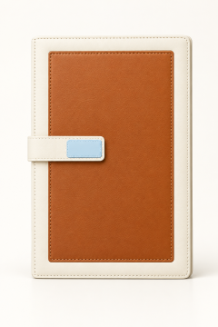 Premium A5 PU Leather Notebook 115 sheets (230 writing pages) – Hardcover Ruled Journal with Magnetic Strap Closure, Pen Loop & Ribbon Bookmark | Writing Notebook & Journaling