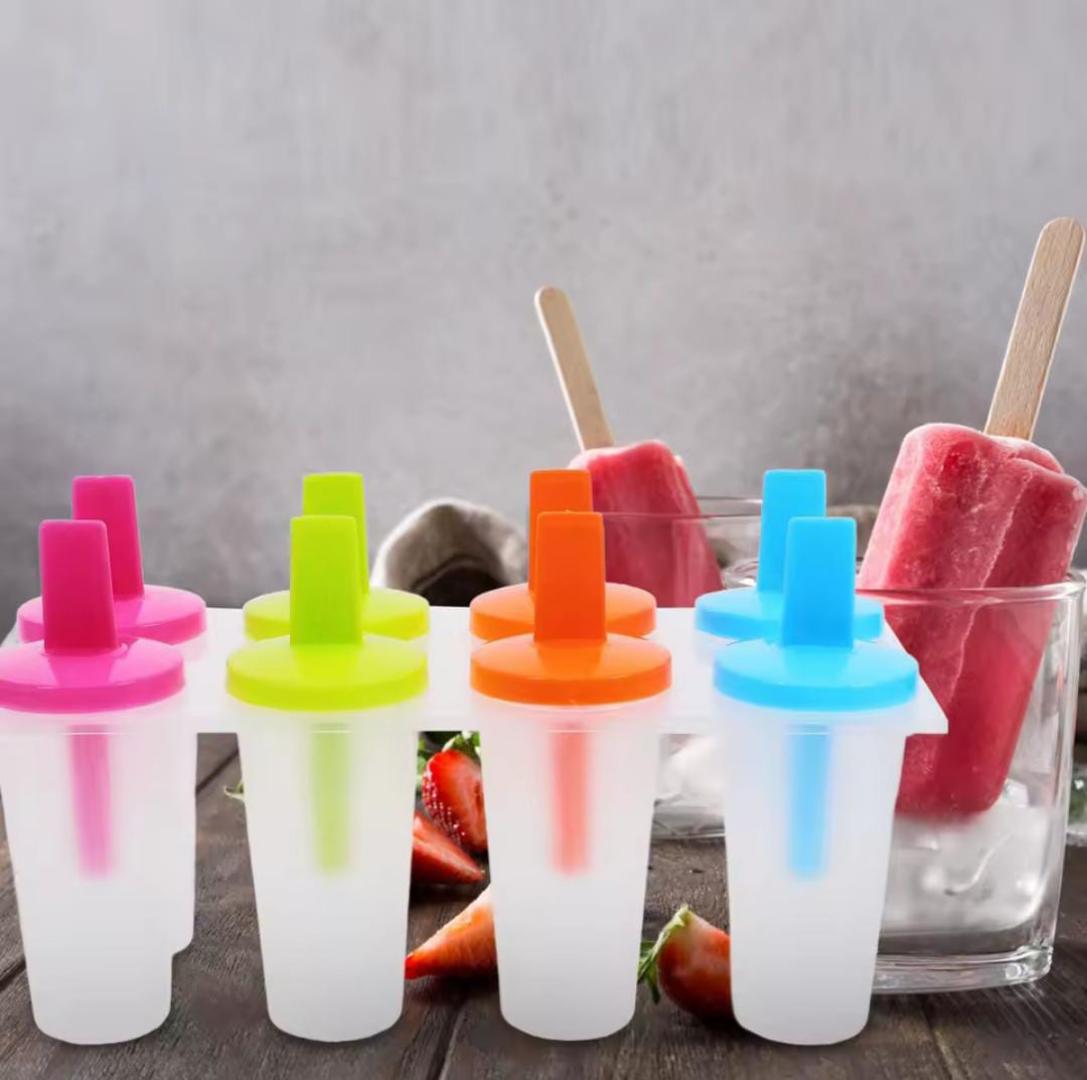 6 pieces multicolor popsicle/ ice cream maker