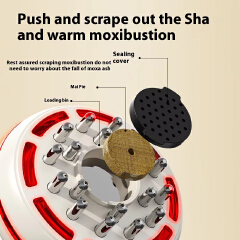 Electric EMS Microcurrent Gua Sha Massager Red Light Heat Therapy Body Anti Cellulite Slimming Vibration Meridian Brush
