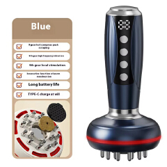 Electric EMS Microcurrent Gua Sha Massager Red Light Heat Therapy Body Anti Cellulite Slimming Vibration Meridian Brush