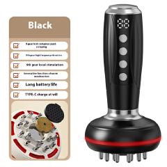 Electric EMS Microcurrent Gua Sha Massager Red Light Heat Therapy Body Anti Cellulite Slimming Vibration Meridian Brush