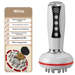 Electric EMS Microcurrent Gua Sha Massager Red Light Heat Therapy Body Anti Cellulite Slimming Vibration Meridian Brush