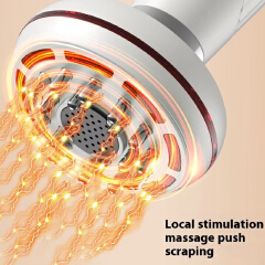 Electric EMS Microcurrent Gua Sha Massager Red Light Heat Therapy Body Anti Cellulite Slimming Vibration Meridian Brush
