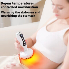 Electric EMS Microcurrent Gua Sha Massager Red Light Heat Therapy Body Anti Cellulite Slimming Vibration Meridian Brush