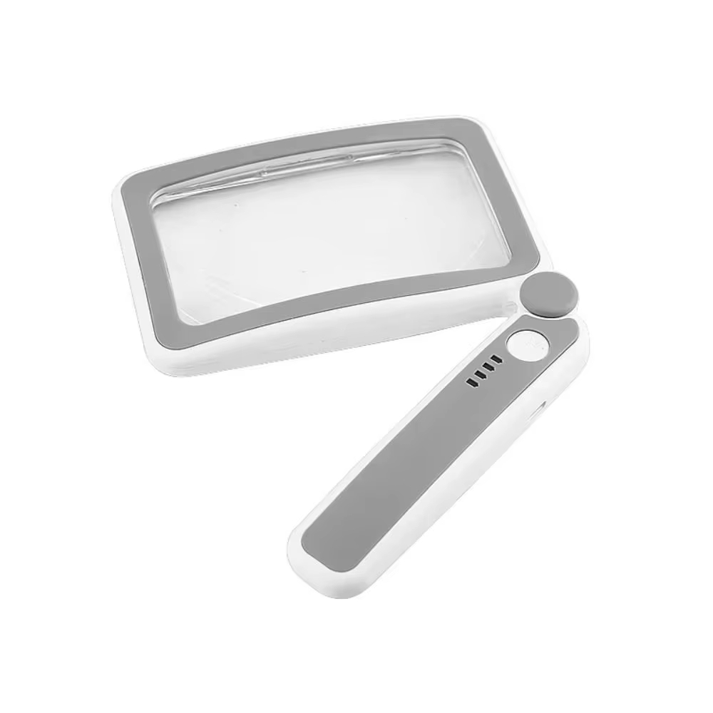 4X Magnification Magnifying Glass 10 LED Lights 3 Lighting Modes Rechargeable Magnifier USB Rechargeable Large Lens