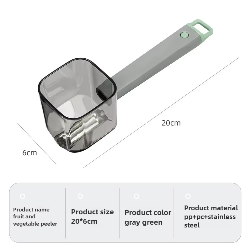 Stainless Steel Single-head Peeler Convenient Fast Kitchen Gadget Long-handled Creative Vegetables Fruits Peeler BHL966-FRO
