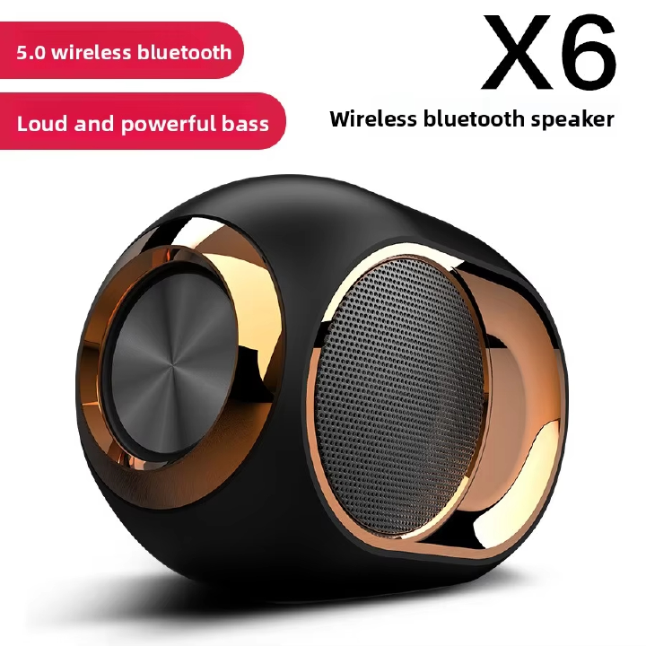 New Home X6 Bluetooth Speaker TWS Wireless Subwoofer Card Mini Bluetooth Speaker subwoofer hight powerful charge