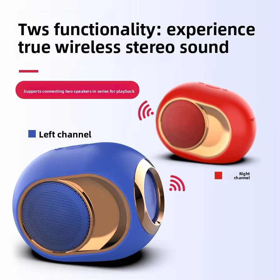 New Home X6 Bluetooth Speaker TWS Wireless Subwoofer Card Mini Bluetooth Speaker subwoofer hight powerful charge