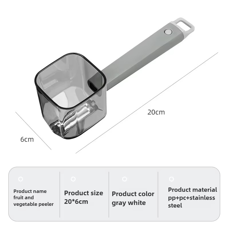 Stainless Steel Single-head Peeler Convenient Fast Kitchen Gadget Long-handled Creative Vegetables Fruits Peeler BHL966-FRO