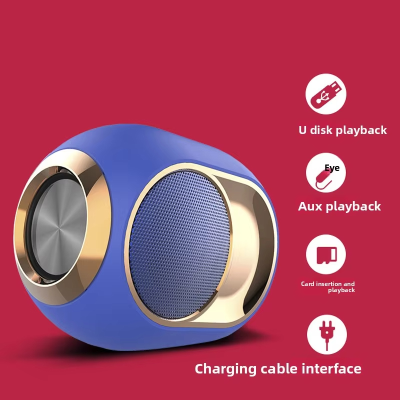 New Home X6 Bluetooth Speaker TWS Wireless Subwoofer Card Mini Bluetooth Speaker subwoofer hight powerful charge