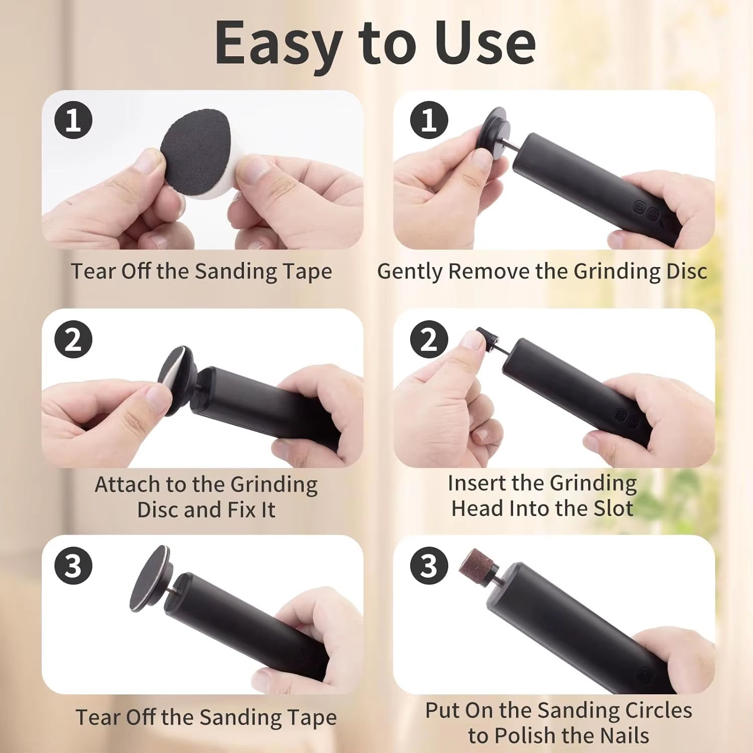 2 in 1 Electric Foot Callus Remover Cordless Feet File Machine Professional Manicure Pedicure Tool Foot Care Kit for Dead Skin