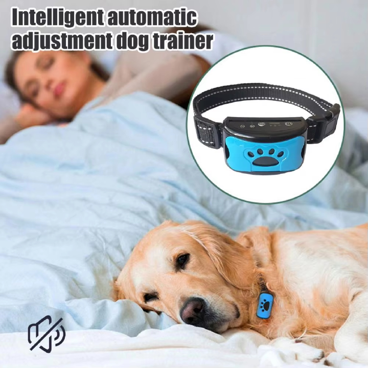 Dog Bark Collar Rechargeable Smart Anti Barking Collar Dog Training Device with 7 Adjustable Sensitivity Vibration for All Dogs