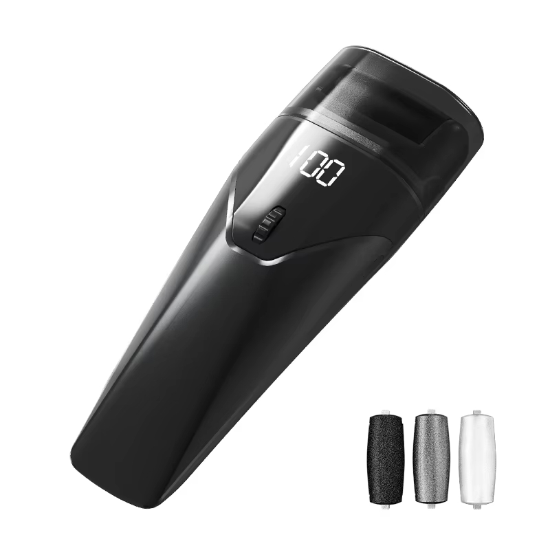 2025 New Electric Foot Grinder Electric Foot Callus Remover Exfoliating Foot Skin Repair Machine 100 Speed Endless Speed Light
