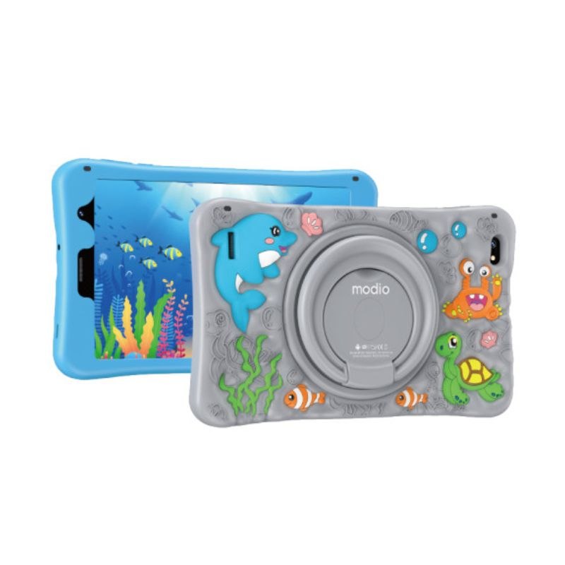 Kids Tablet Modio M128 - Budget-friendly tablet made for everyday use - Slim, lightweight and beautifully designed - Kids can easily carry it around the room and house as they use it.