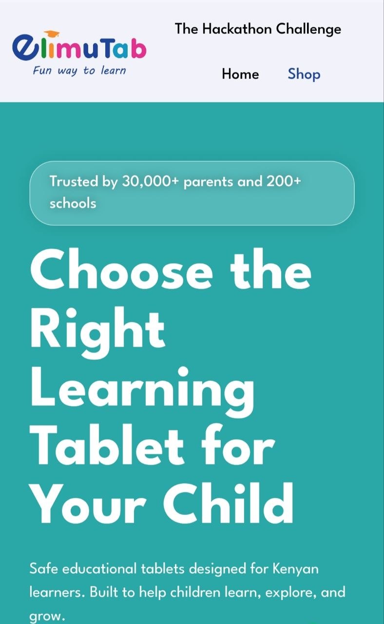 ElimuTab ET04 Pro – 7 Inch Educational Tablet Kenya | Kids Safe CBC Learning Tablet