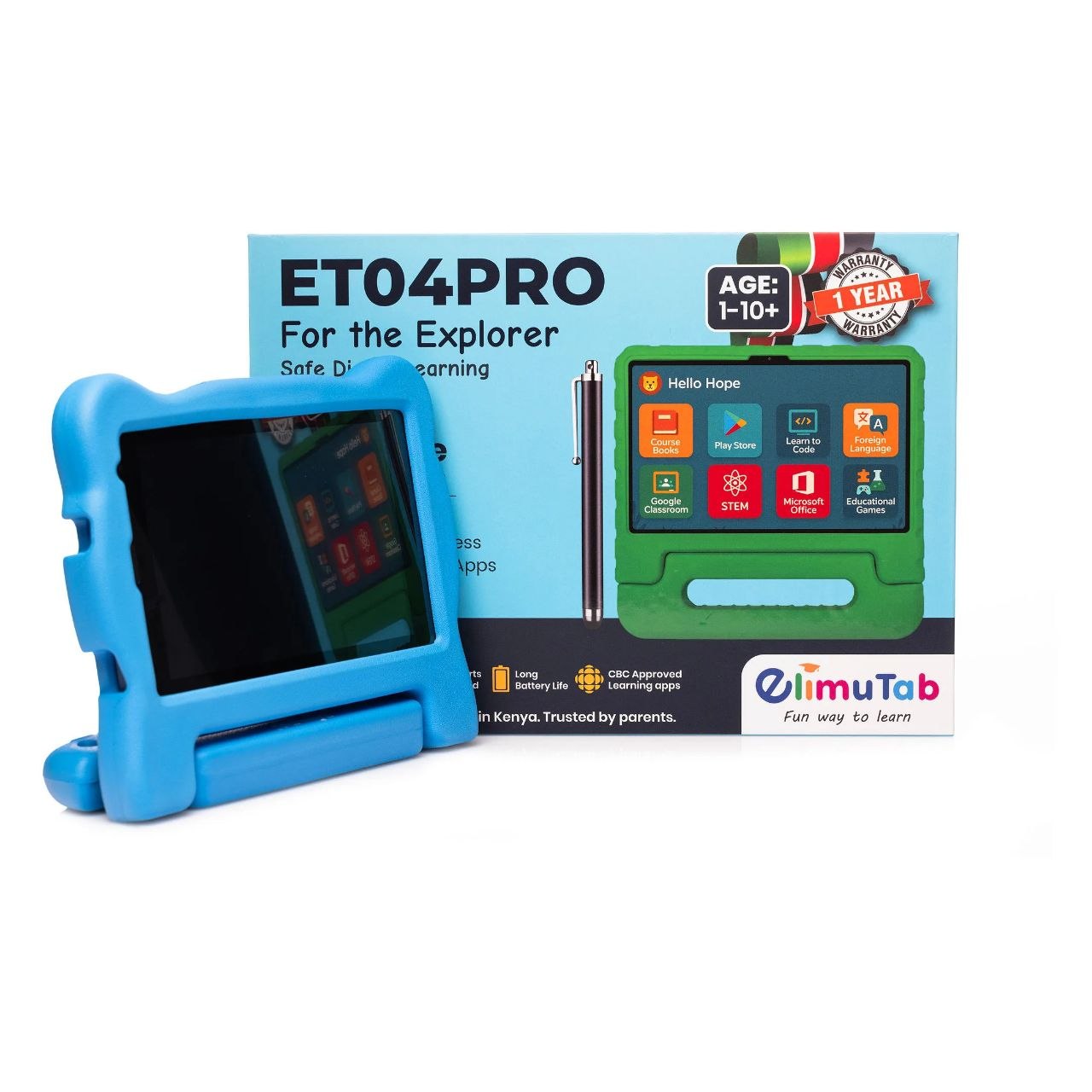 ElimuTab ET04 Pro – 7 Inch Educational Tablet Kenya | Kids Safe CBC Learning Tablet