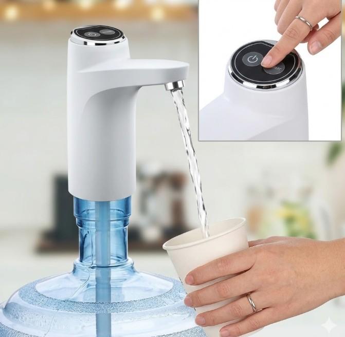 📍📍Wireless Automatic Water Dispenser Pump - White, USB Rechargeable, 600ml Quantitative, Stainless Steel Outlet‼️Rated frequency :50 (HZ)
-Rated voltage :5 (V)
-Charge 3-4 hours, can pump water 8-10