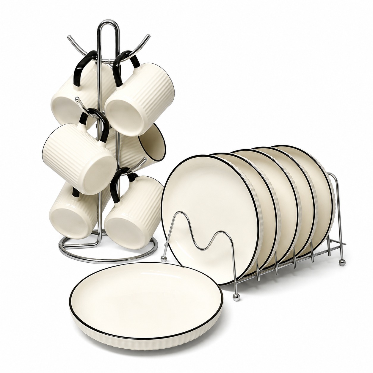 OFFER📍📍OFFER‼️12pcs Dinner set/Breakfast Set ,8 inch plates and Cups✔️✔️beautiful designs are perfect both for special occasions, and to make everyday special! Designed to bring a touch of nature's