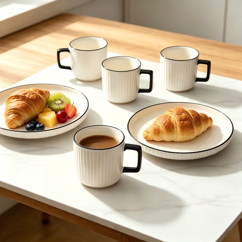 OFFER📍📍OFFER‼️12pcs Dinner set/Breakfast Set ,8 inch plates and Cups✔️✔️beautiful designs are perfect both for special occasions, and to make everyday special! Designed to bring a touch of nature's