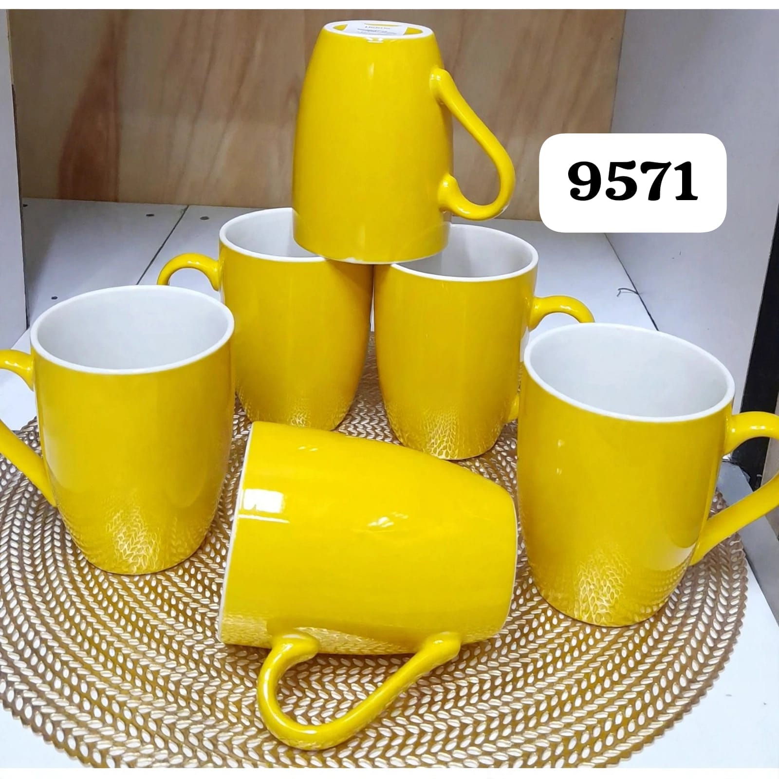 🥕🎯Nice One Set of 6pcs 400ML High Quality Porcelain Cups Tea Milk Coffee Mugs🥬elegant set features beautifully designed cups that are perfect for enjoying your favourite hot beverages. Whether it's