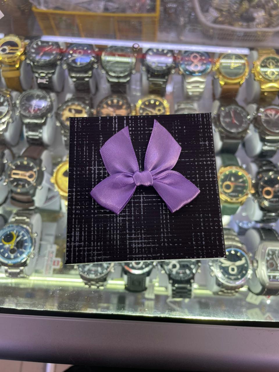 Luxury Square Gift Box with Satin Bow Tie | Premium Watch & Jewelry Packaging Organizer Case