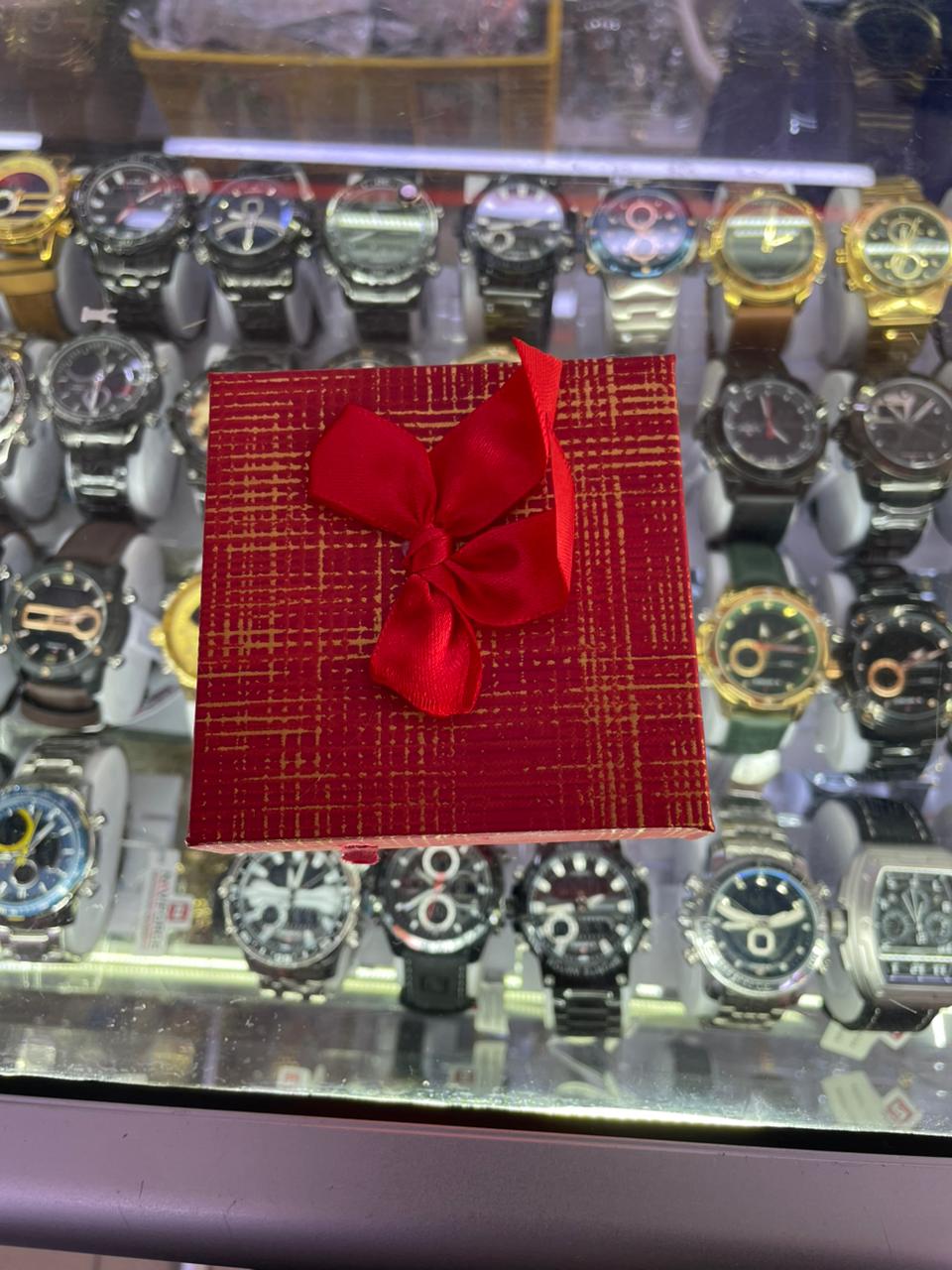 Luxury Square Gift Box with Satin Bow Tie | Premium Watch & Jewelry Packaging Organizer Case