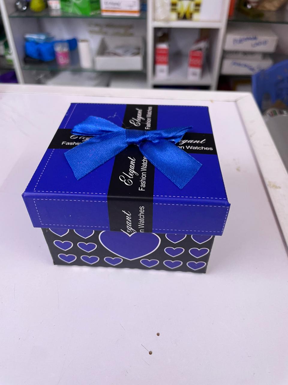 Luxury Square Gift Box with Satin Bow Tie | Premium Watch & Jewelry Packaging Organizer Case