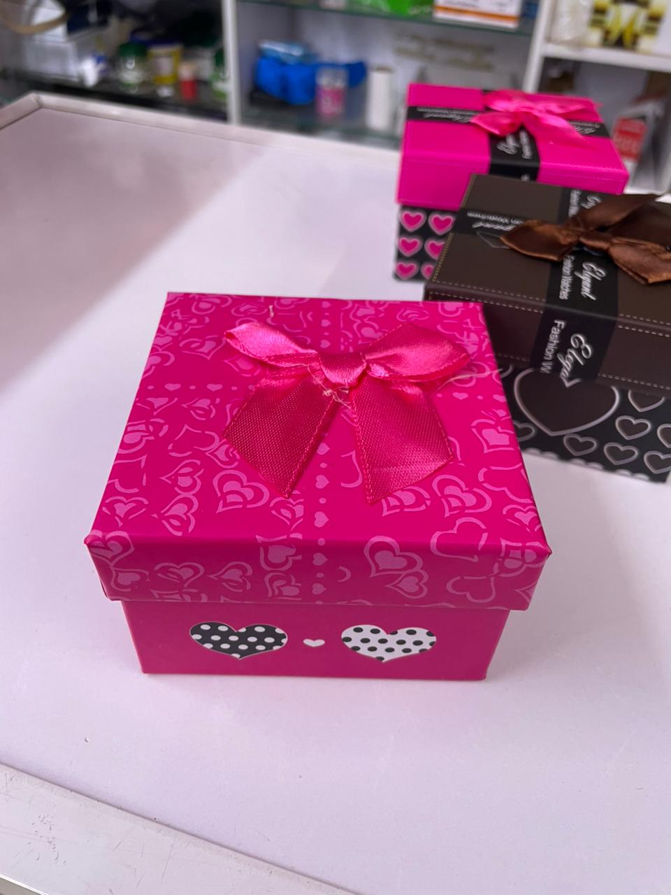 Luxury Square Gift Box with Satin Bow Tie | Premium Watch & Jewelry Packaging Organizer Case