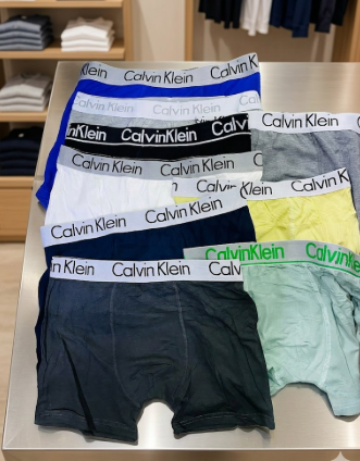 Premium Men's Cotton Boxer Briefs  Multipack  – Premium Cotton Stretch Breathable Underwear with Iconic Logo Waistband, Assorted Colors