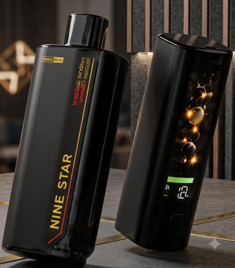 Nine Star Bar Plus Vape | Replaceable Pod System | Up to 20,000 Puffs/Mesh Coil Technology | USB Type-C Rechargeable | Long-Lasting Performance