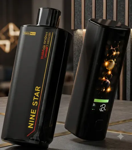 Nine Star Bar Plus Vape | Replaceable Pod System | Up to 20,000 Puffs/Mesh Coil Technology | USB Type-C Rechargeable | Long-Lasting Performance