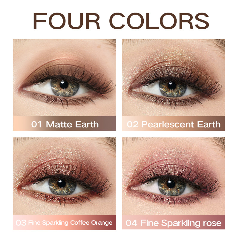 1PC Three Color Eye Shadow Stick, Matte, Fine Flash, low Saturation, Natural Pearl, a Touch of Color Changing eye Shadow Stick view 2