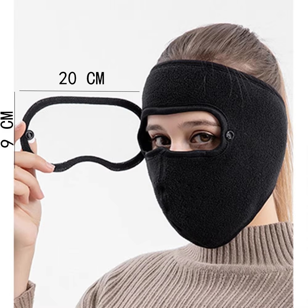 Winter Windproof And Dust-proof Full Face Mask Cycling Ski Breathable Mask Eye Mask High-definition Anti Fog Lens Cover FZ-428