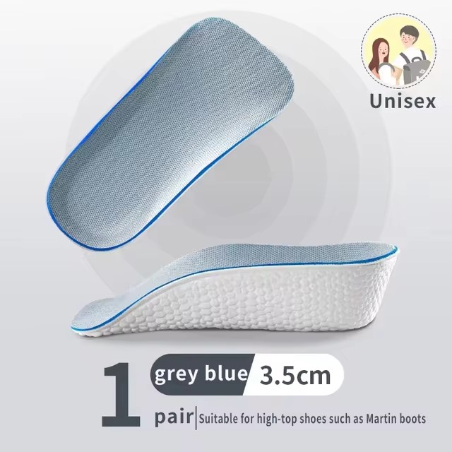 Height Increase Insoles For Men Women Shoes Flat Feet Arch Support Orthopedic Insoles Sneakers Heel Lift Memory Foam Shoe Pads C-204