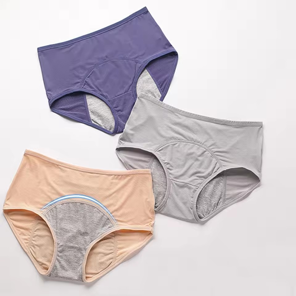 Menstrual Panties Women Sexy Pants Leak Proof Incontinence Underwear Period Proof Briefs High Waist Warm Female FZ-362