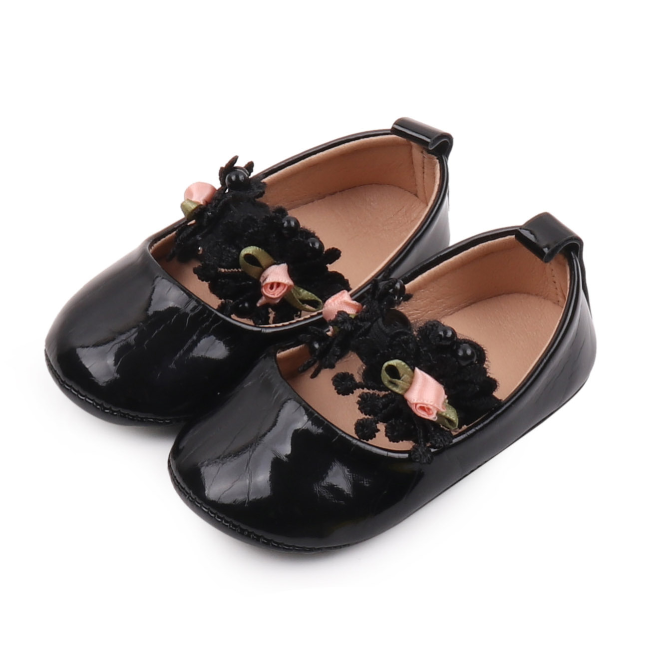 2026 Spring and Summer Baby Girl Shoes High Quality PU and TPR Anti-slip Sole Beautiful Flower Mary Jane Style Fashion Sandal