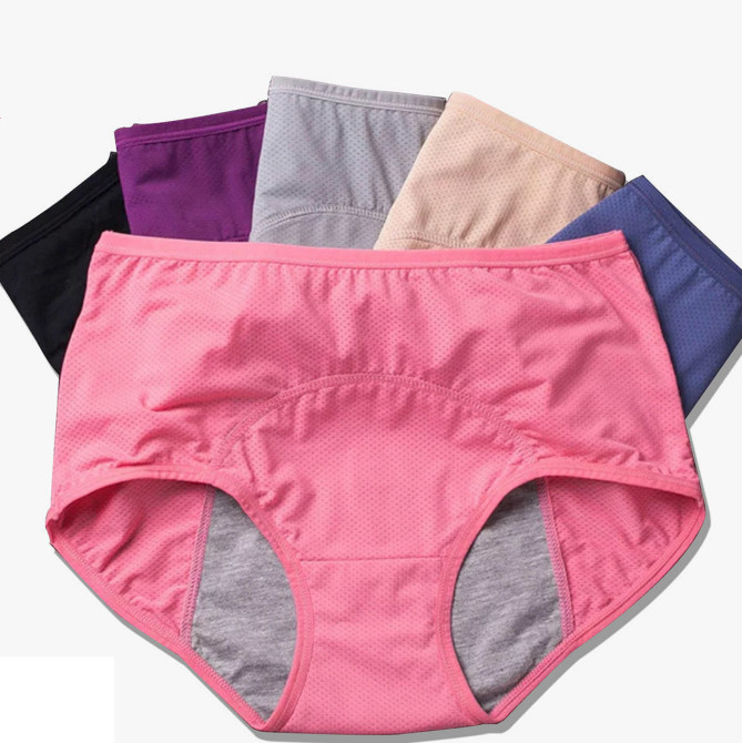 Menstrual Panties Women Sexy Pants Leak Proof Incontinence Underwear Period Proof Briefs High Waist Warm Female FZ-362