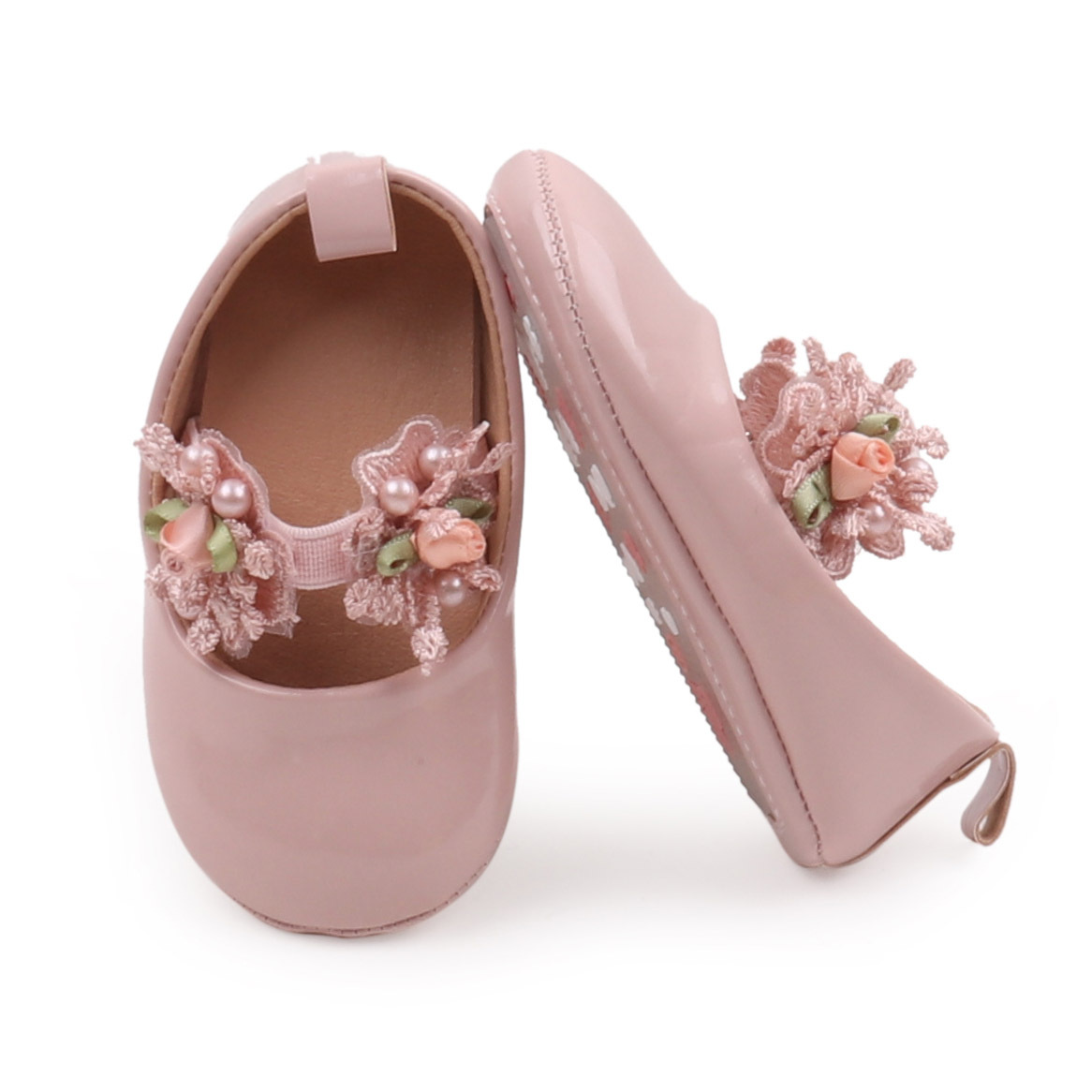 2026 Spring and Summer Baby Girl Shoes High Quality PU and TPR Anti-slip Sole Beautiful Flower Mary Jane Style Fashion Sandal