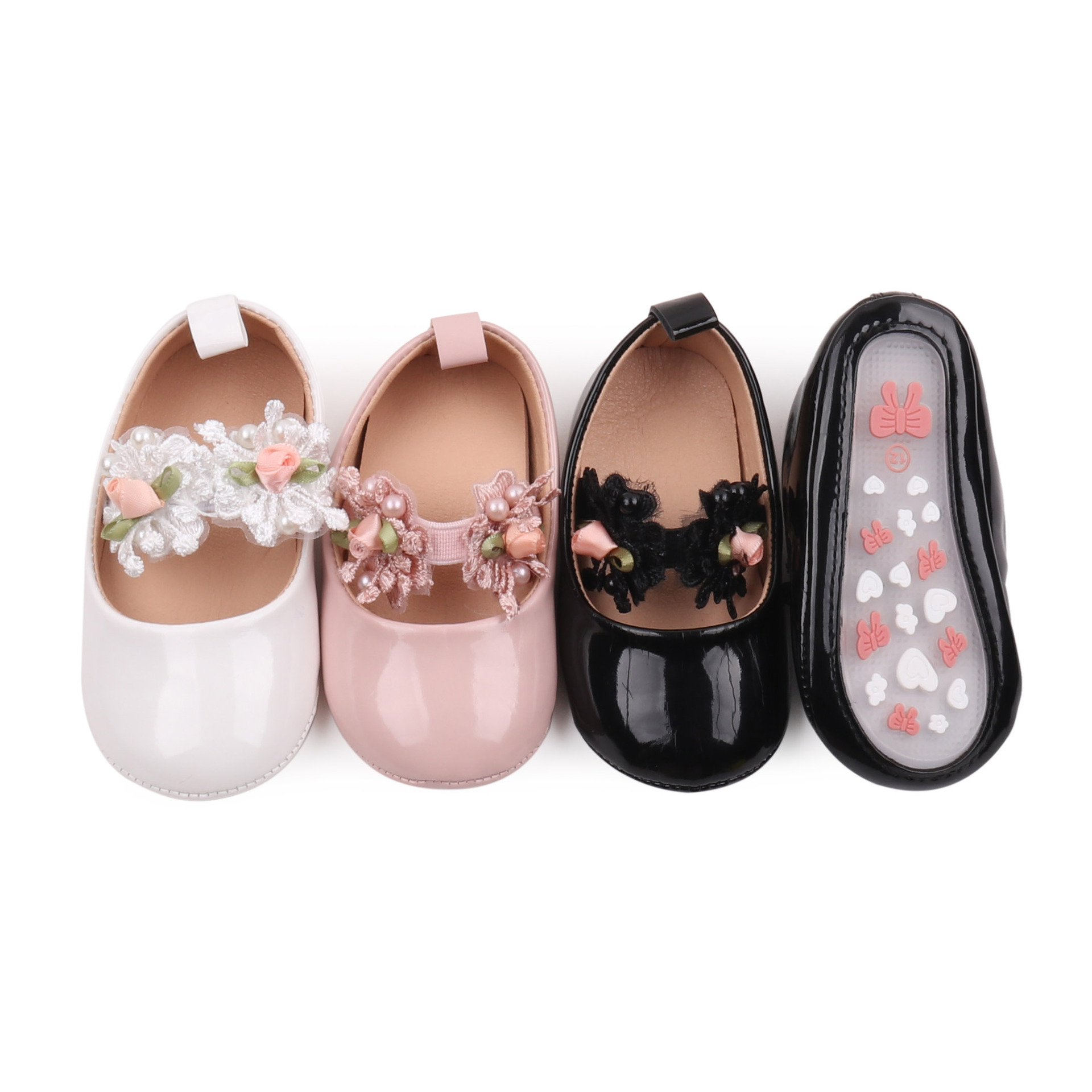 2026 Spring and Summer Baby Girl Shoes High Quality PU and TPR Anti-slip Sole Beautiful Flower Mary Jane Style Fashion Sandal