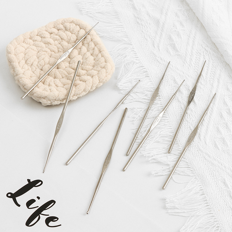 13pcs/set Crochet Hook Stainless Steel Knitting Needles DIY Handmade Craft Yarn Weave Sweater Knitting Hooks Needles Tools