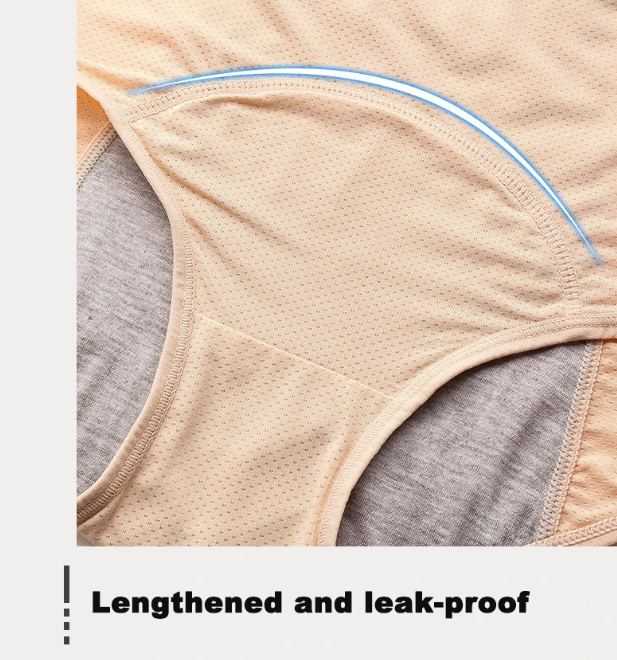 Menstrual Panties Women Sexy Pants Leak Proof Incontinence Underwear Period Proof Briefs High Waist Warm Female FZ-362