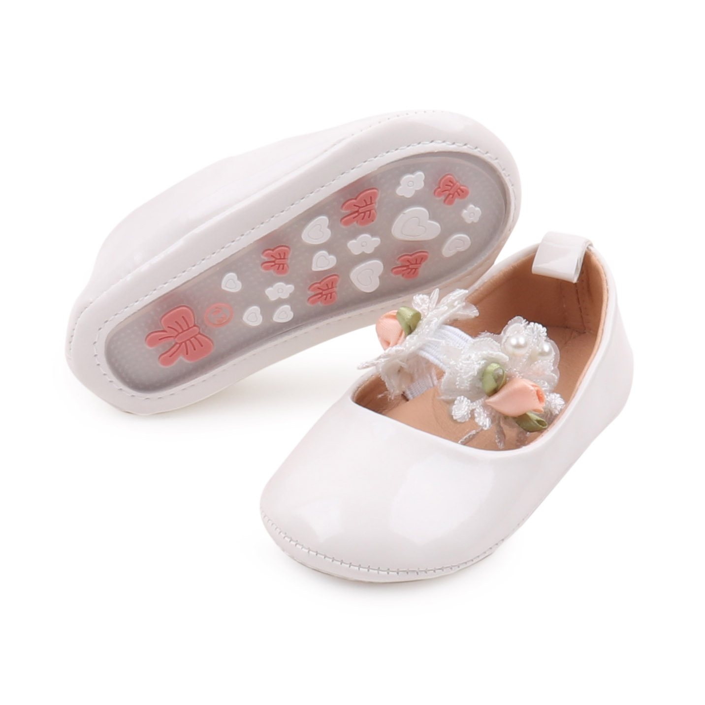 2026 Spring and Summer Baby Girl Shoes High Quality PU and TPR Anti-slip Sole Beautiful Flower Mary Jane Style Fashion Sandal