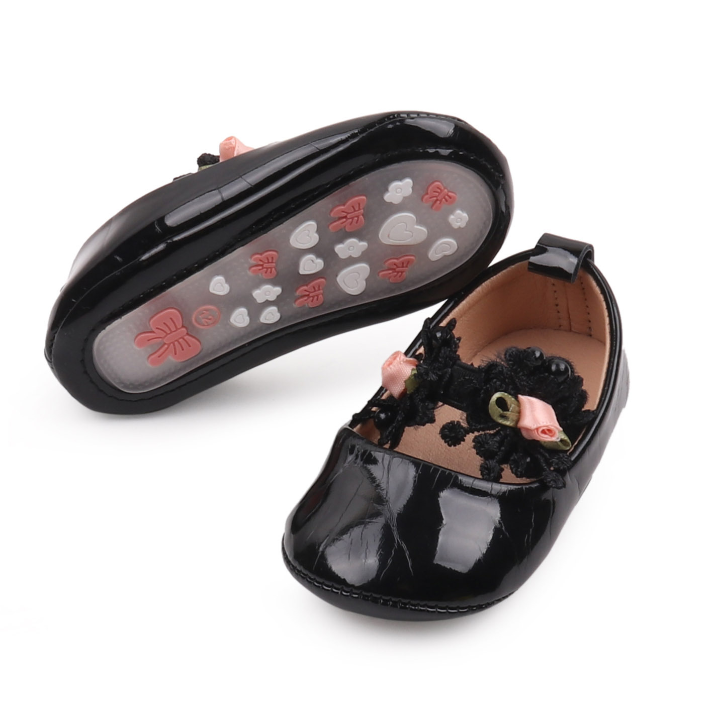 2026 Spring and Summer Baby Girl Shoes High Quality PU and TPR Anti-slip Sole Beautiful Flower Mary Jane Style Fashion Sandal