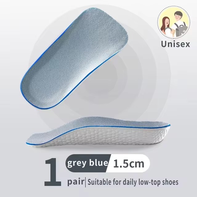 Height Increase Insoles For Men Women Shoes Flat Feet Arch Support Orthopedic Insoles Sneakers Heel Lift Memory Foam Shoe Pads C-204