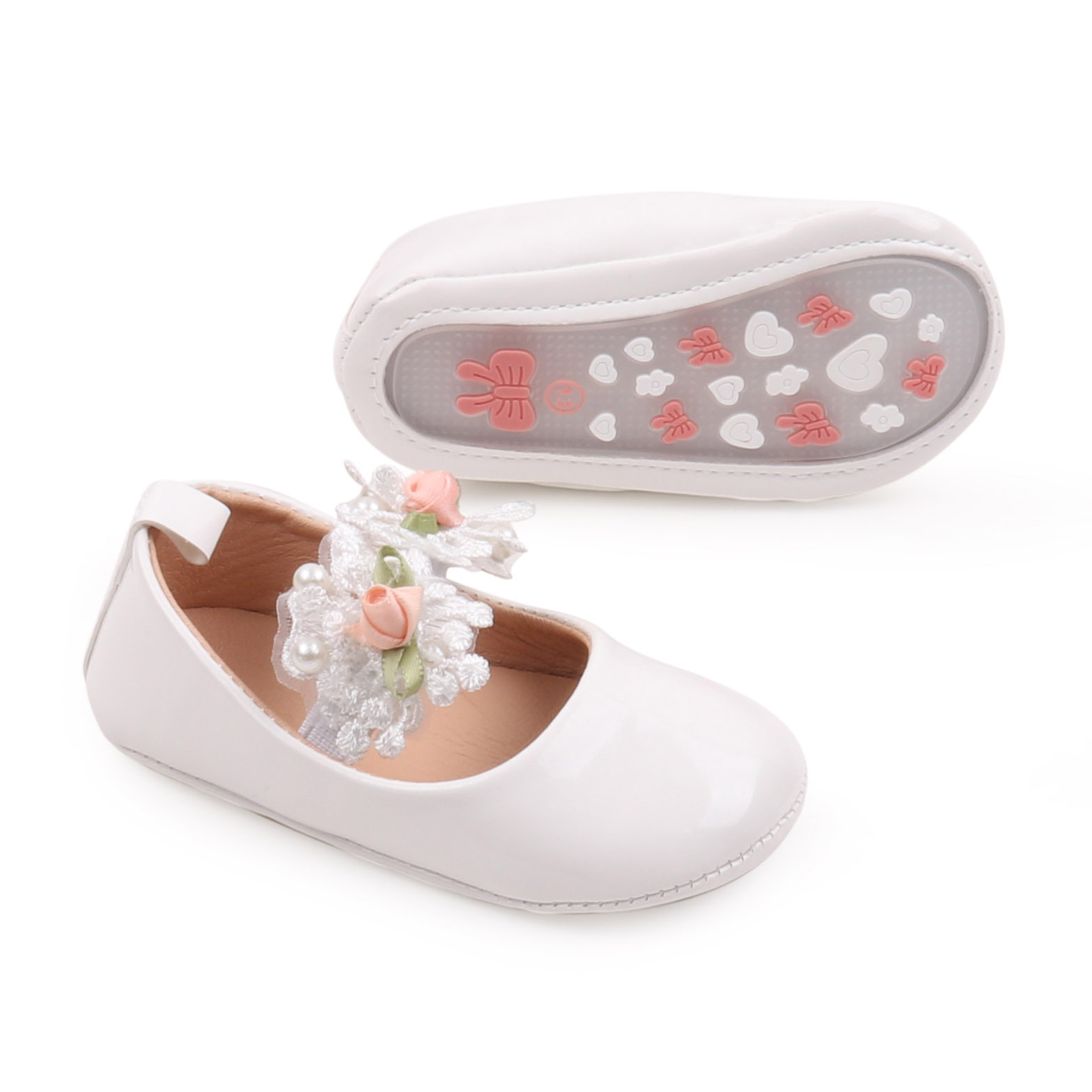 2026 Spring and Summer Baby Girl Shoes High Quality PU and TPR Anti-slip Sole Beautiful Flower Mary Jane Style Fashion Sandal