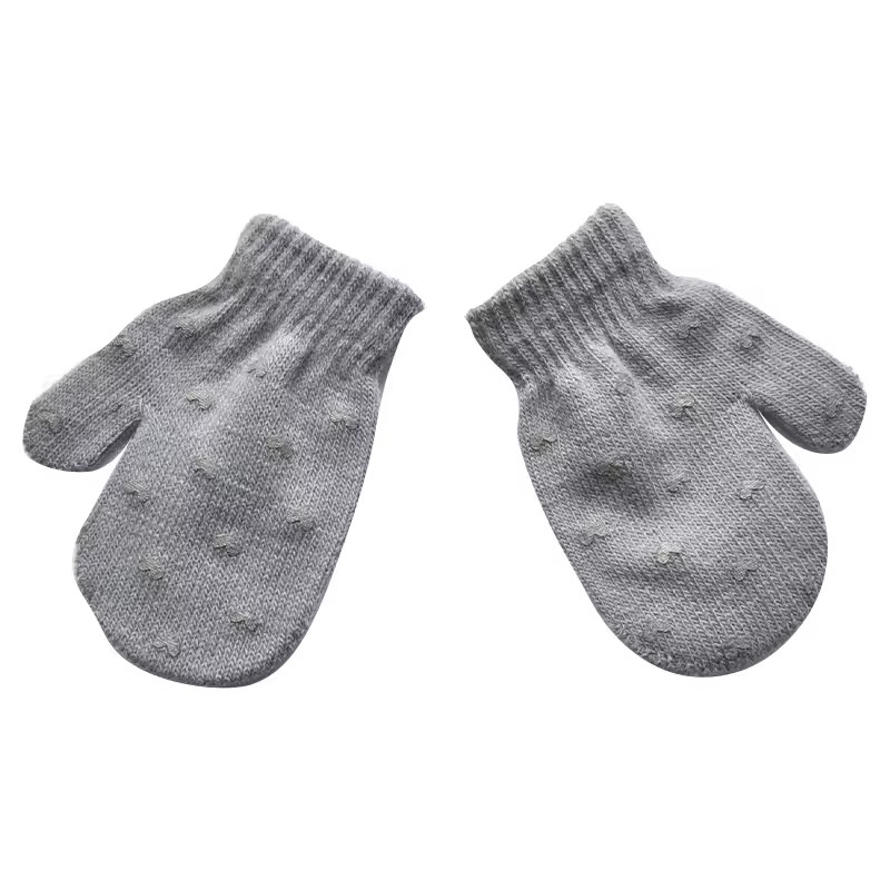 1 Pair Cartoon Anti-grasping Warm Gloves Protection Baby Mitten Cute Unisex Girls Boy Star Heart Newborn Love Face