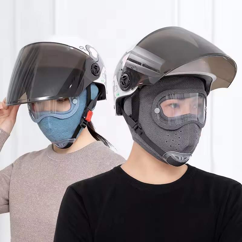 Winter Windproof And Dust-proof Full Face Mask Cycling Ski Breathable Mask Eye Mask High-definition Anti Fog Lens Cover FZ-428